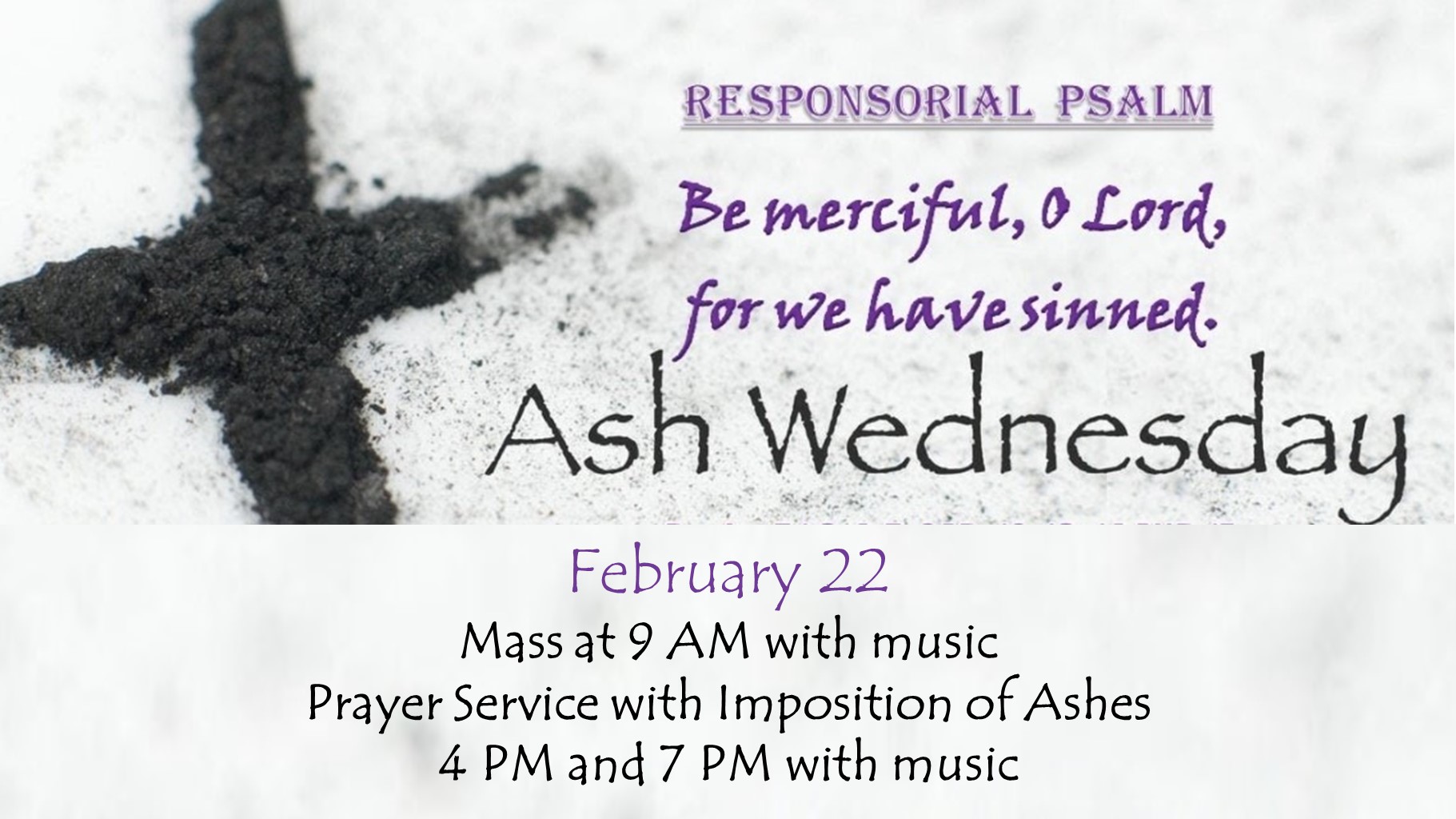 011721 Ash Wednesday